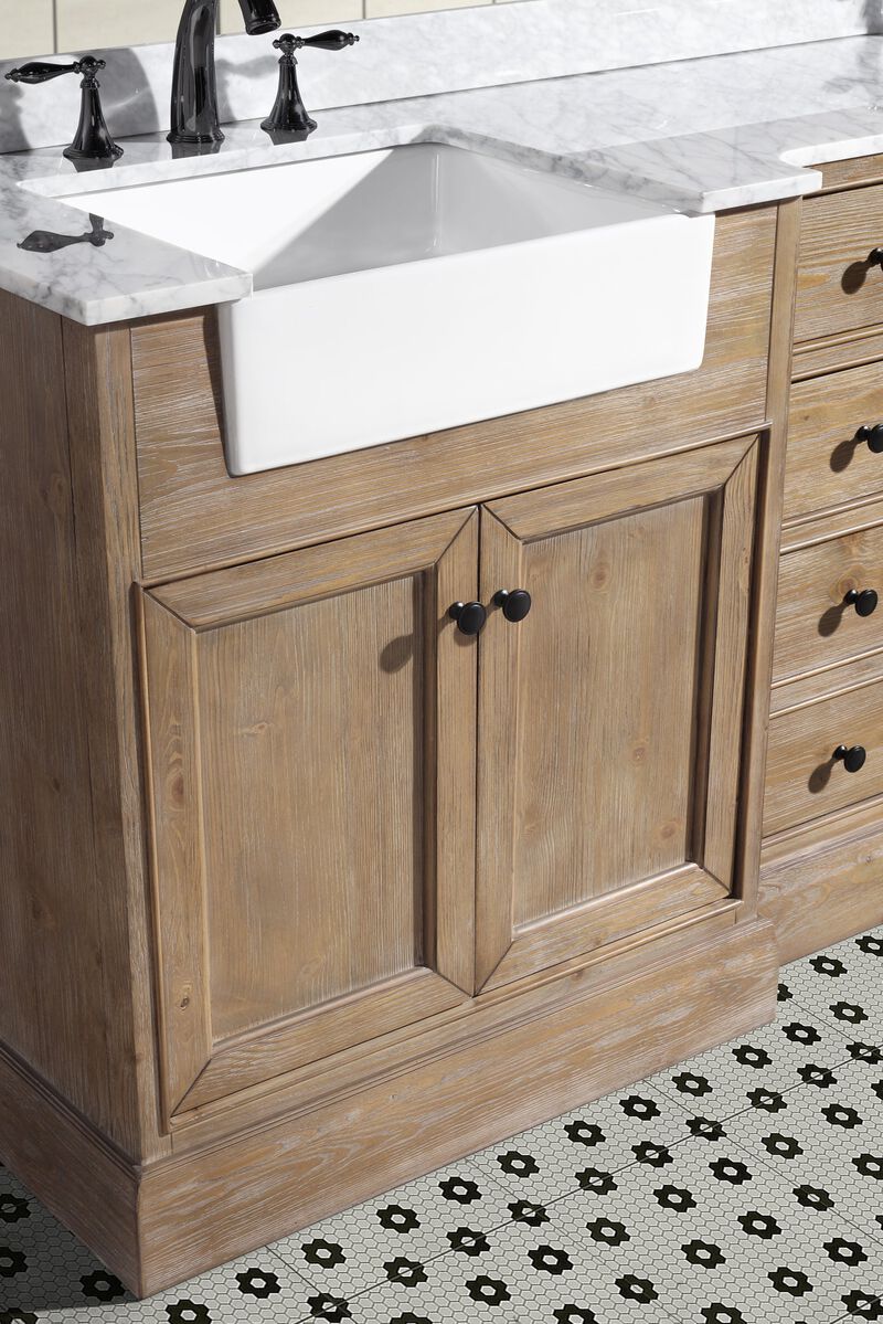 Kelly 72" Bathroom Vanity Weathered image number 2