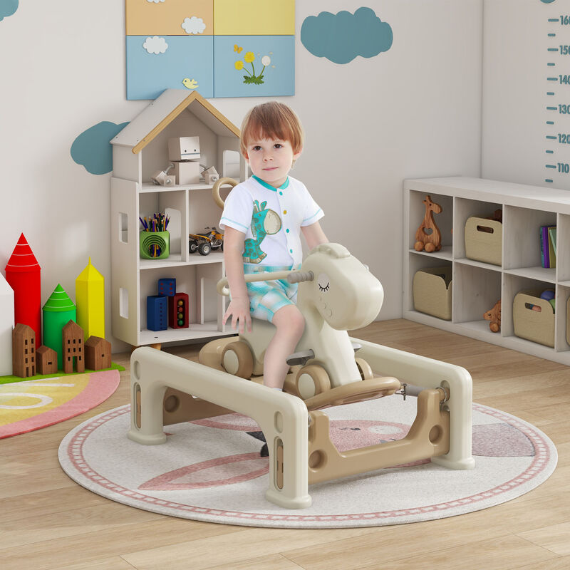 BreeBe 5-in-1 Kids Rocking Horse with Balance Board image number 1