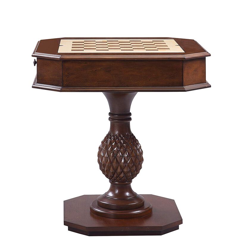 Crystal Falls Transitional End Table , Dark Cherry image number 1