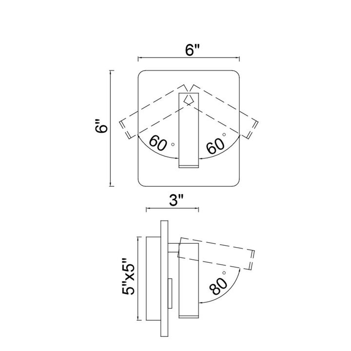 CWI Lighting Private I LED Sconce With Matte White Finish