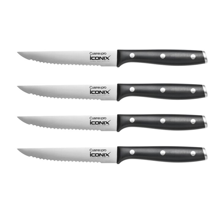 iconiX® 4 Piece Steak Knife Set 12.5cm 5in
