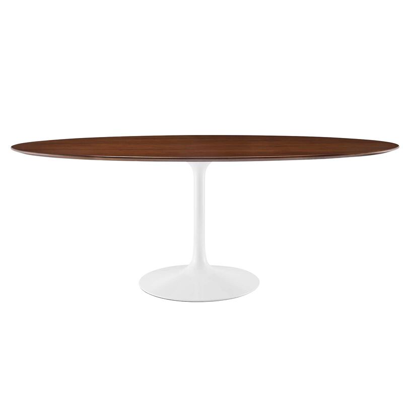 Modway - Lippa 78" Oval Wood Dining Table Walnut