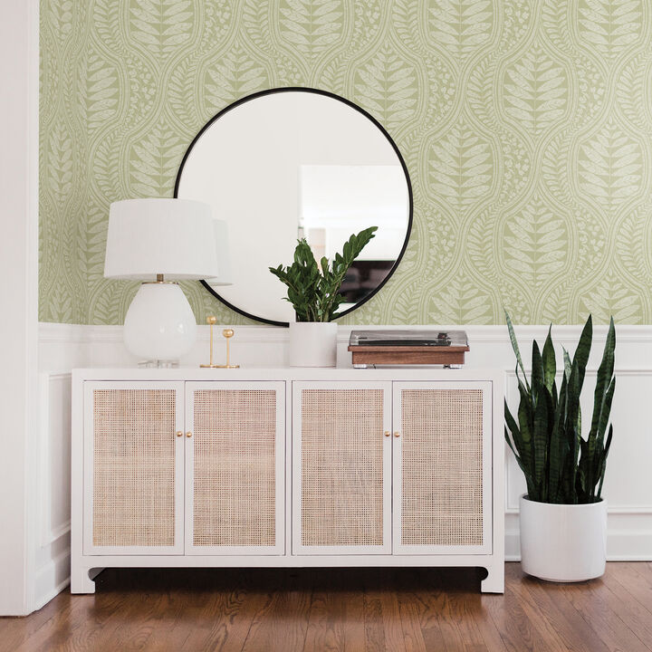 Juno Green Ogee Wallpaper