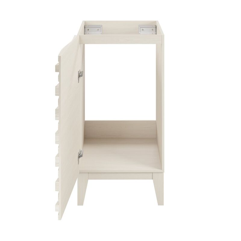 Cascade 18" Freestanding Bathroom Vanity Cabinet without Top in White Oak image number 5