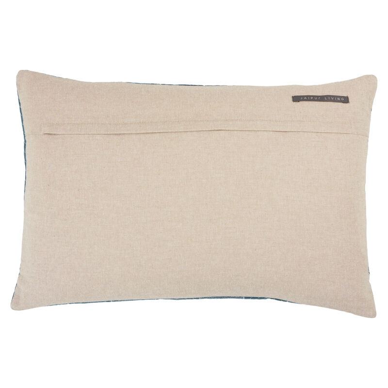 Nouveau Goblin Blue Polyester Fill Lumbar Pillow