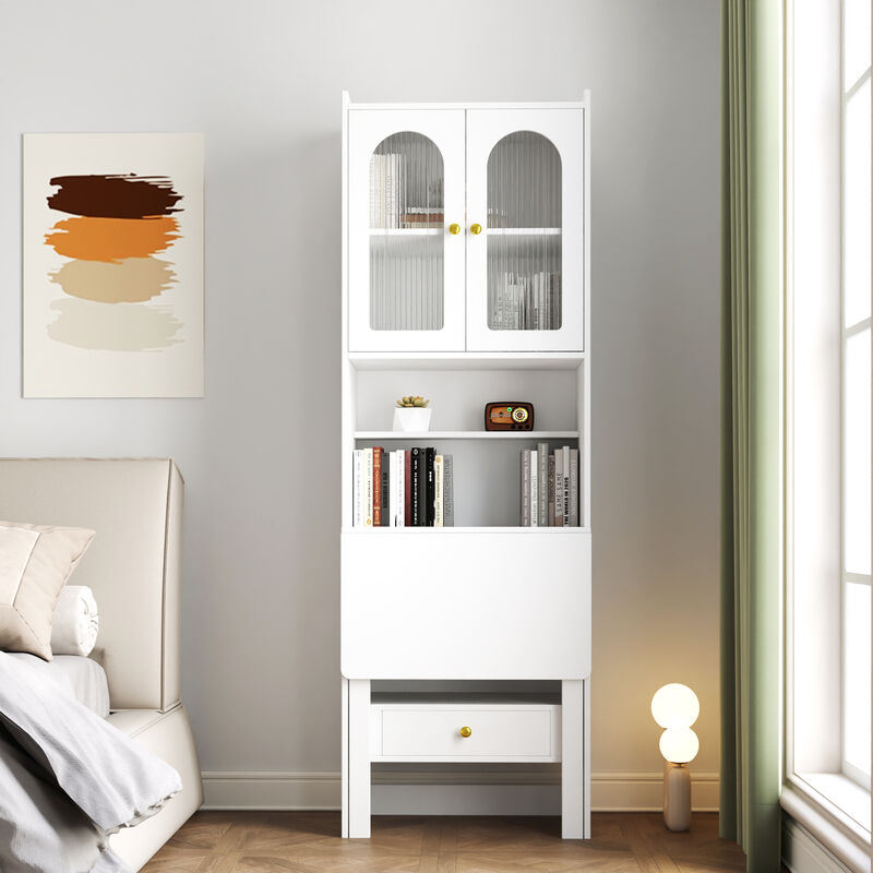 Gwafto Fold-Out  Desk Cabinet image number 2