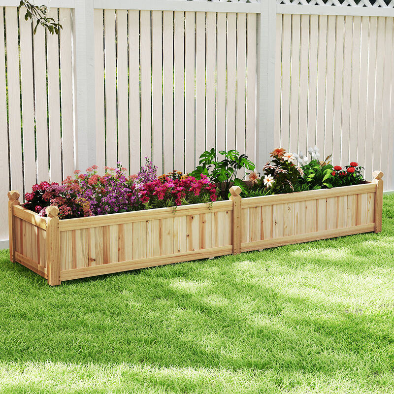 DIY Planter Box with Adjustable Compartments, Drainage & Planting Liner