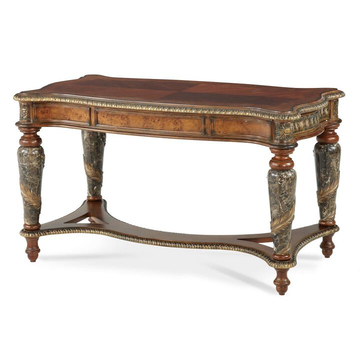 Michael Amini Villa Valencia Writing Desk - Classic Chestnut