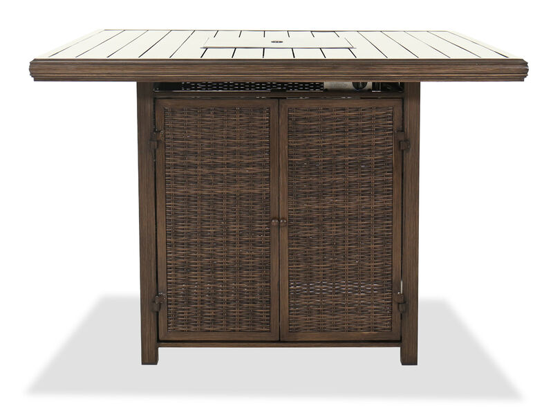 Paradise Trail Bar Table with Fire Pit