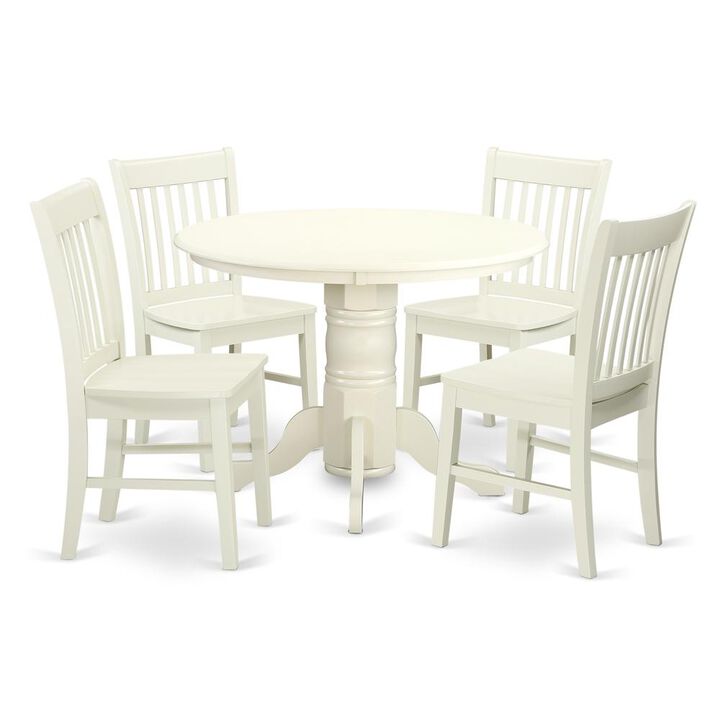 Dining Room Set Linen White