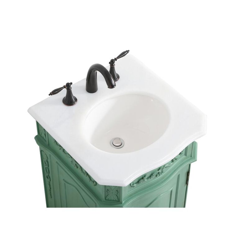 Elegant Kitchen and Bath 19 inch Single Bathroom vanity in vintage mint