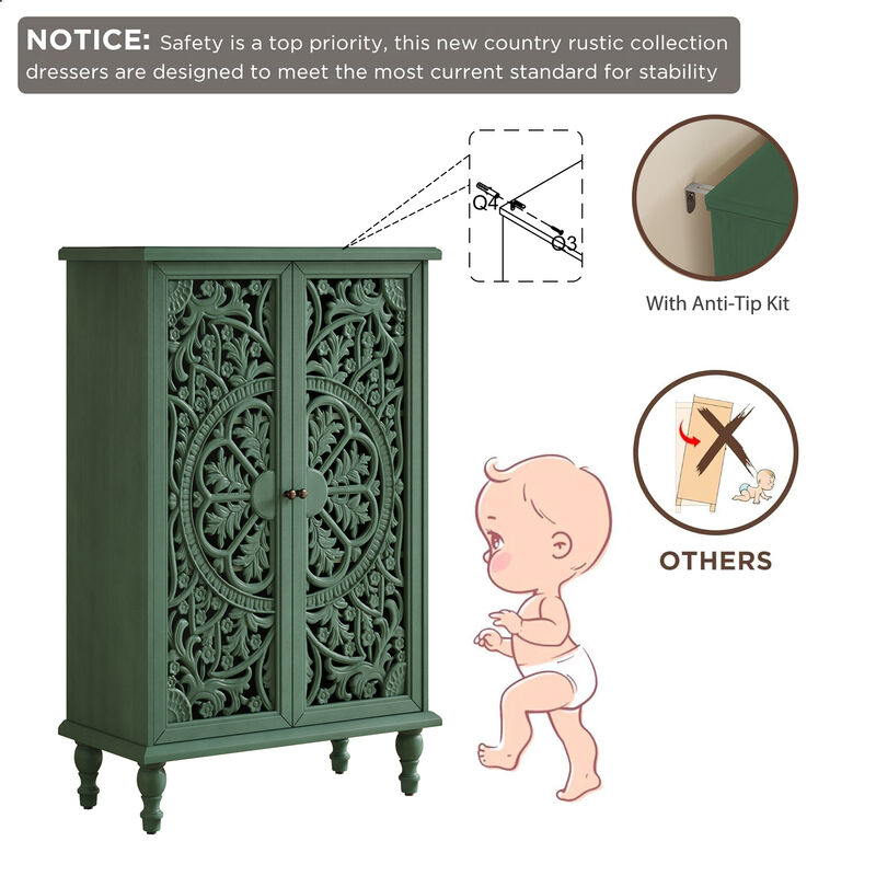 Zuggo 47" Tall Accent Cabinet image number 6