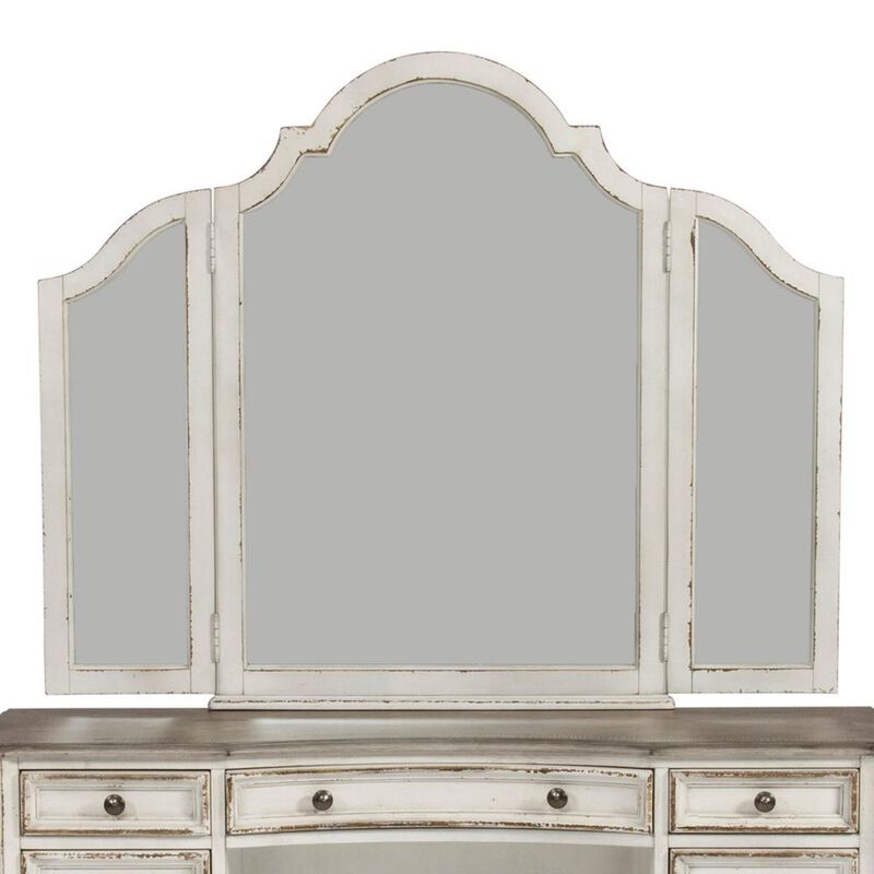 Liberty Furniture Magnolia Manor Vanity Mirror Only in Antique White image number 0