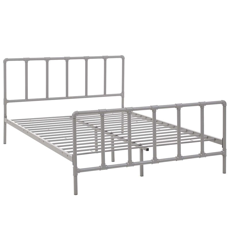 Modway - Dower Queen Stainless Steel Bed image number 2