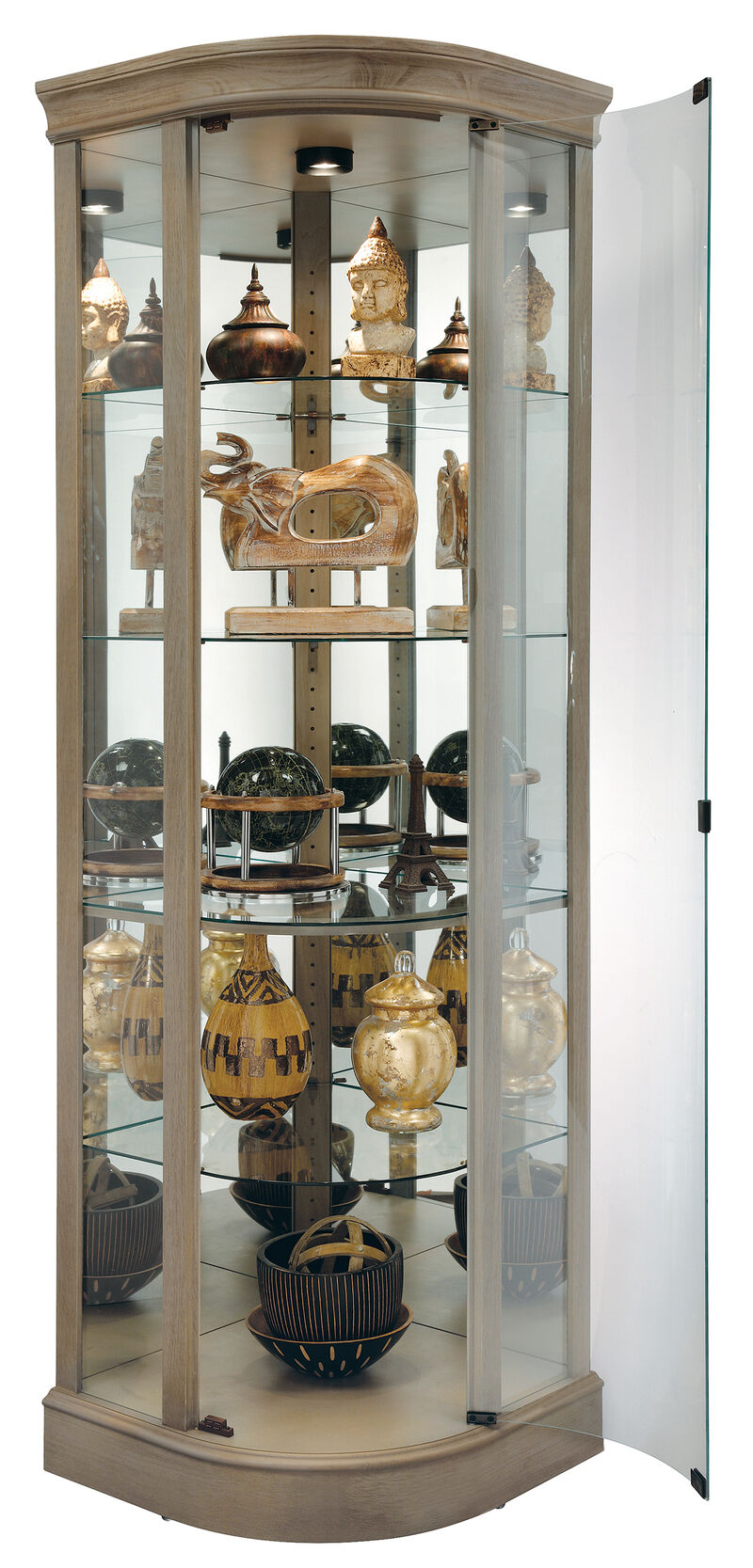 680666 Marlowe V Corner Curio Cabinet