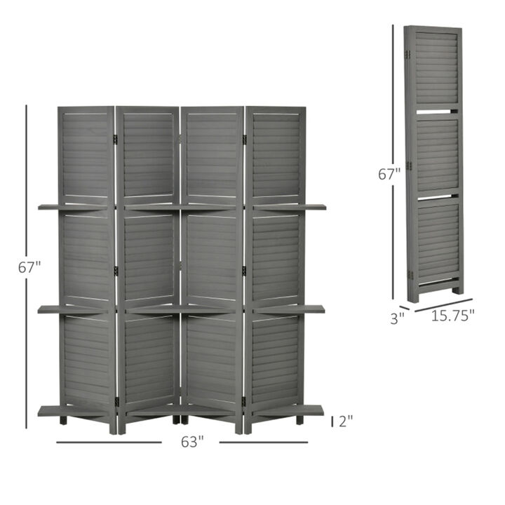 Freestanding Privacy Screen Stylish Room & Patio Divider