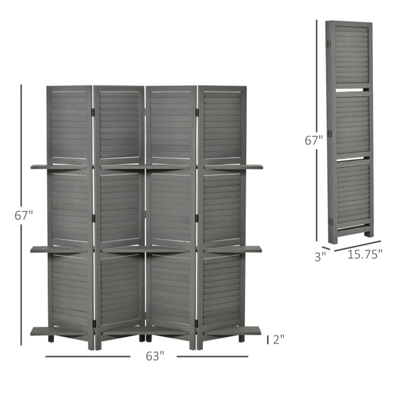 Freestanding Privacy Screen Stylish Room & Patio Divider