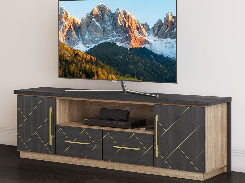 BELLEZE 70 Inch Modern TV Stands for Living room, Entertainment
