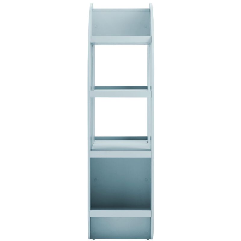 Modway Daydream 58" Tall Arched Cabinet Bookshelf &ndash; Whimsical Ripple Bookcase with Open Storage and Display for Kids Rooms, Bedrooms, and Playrooms image number 5