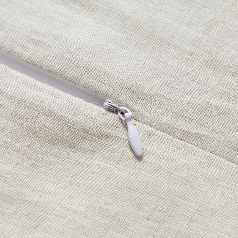 French Flax Linen King Duvet Cover Set in Natural image number 4