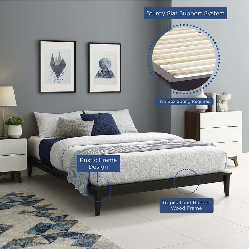 Modway - Lodge Full Wood Platform Bed Frame image number 6