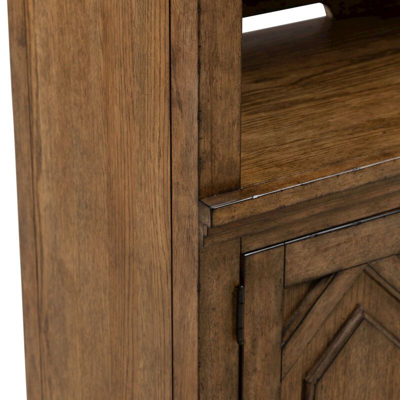 Liberty Furniture Carolina Park Bunching Bookcase for Living Room Office Storage  - Amber Brown image number 5
