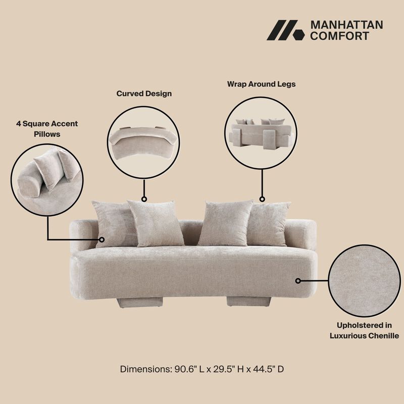 Verandah Beige Living Room Set image number 4
