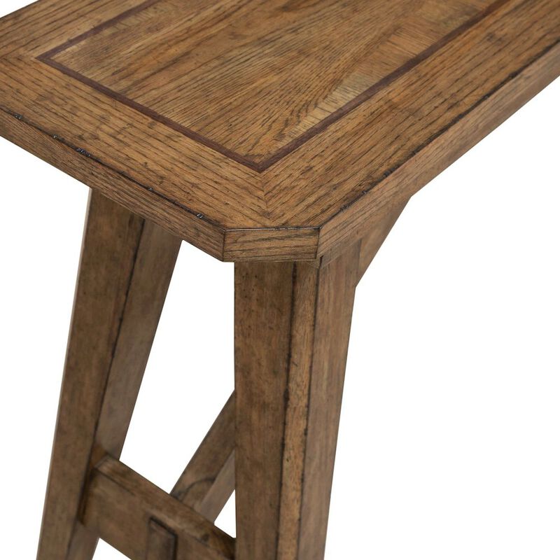 Liberty Furniture Carolina Park Sofa Table for Living Room - Amber Brown Oak image number 3