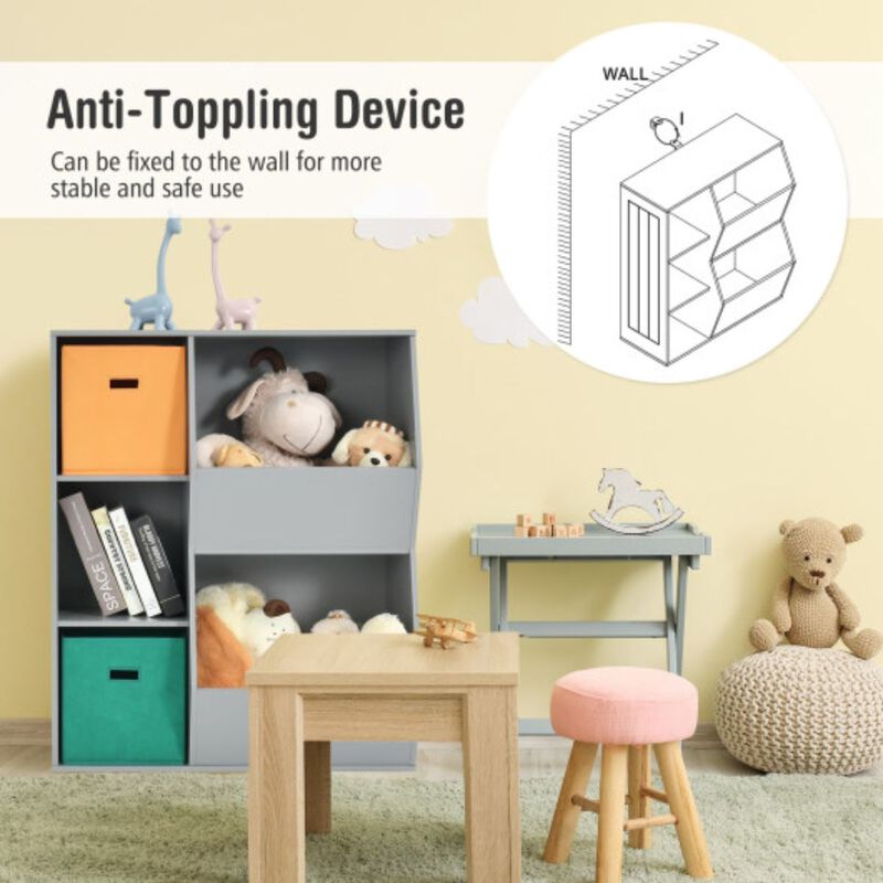 Kids Toy Storage Cabinet Shelf Organizer