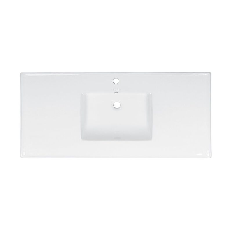 48" Vanity Sink Top in Glossy White image number 1