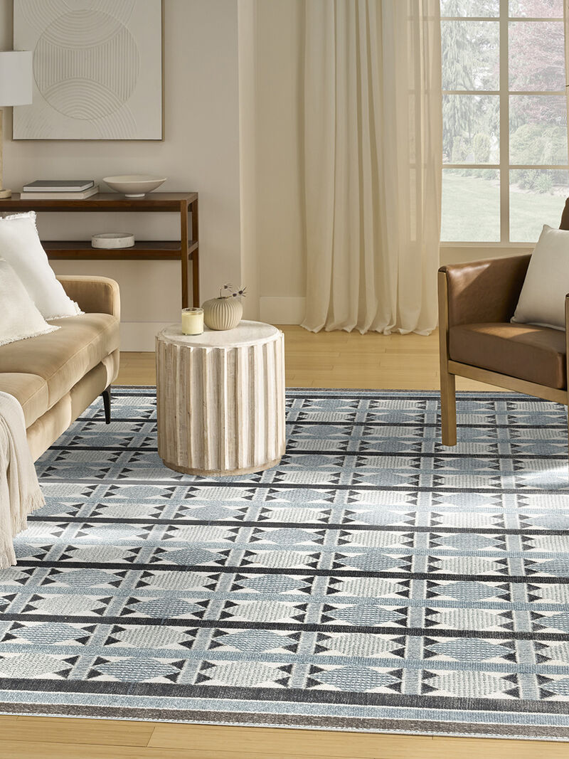 Nordic NRC06 Blue 8' x 10' Rug