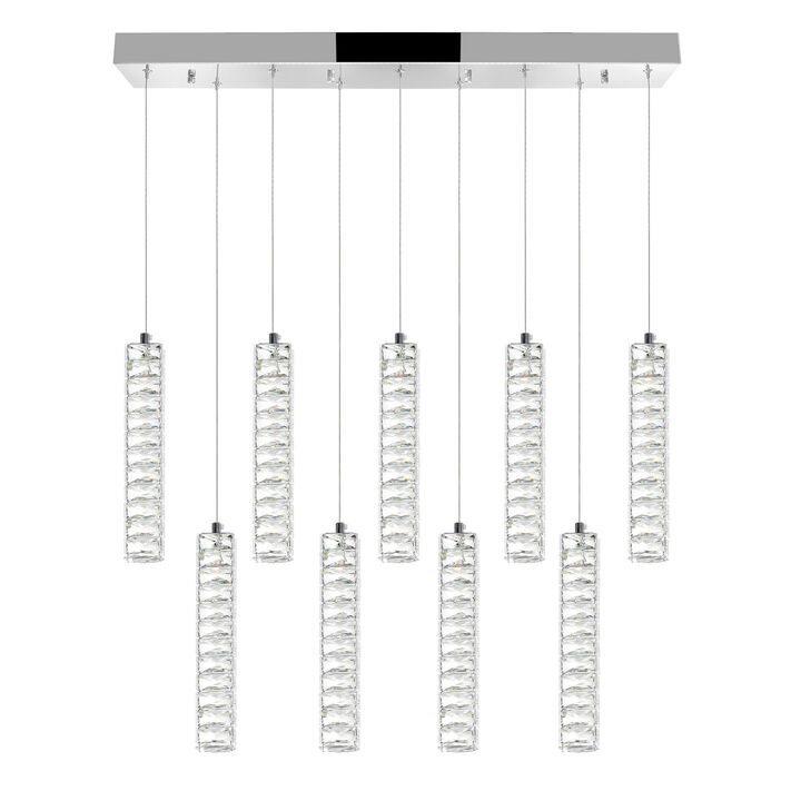Celina LED Chandelier With Chrome Finish