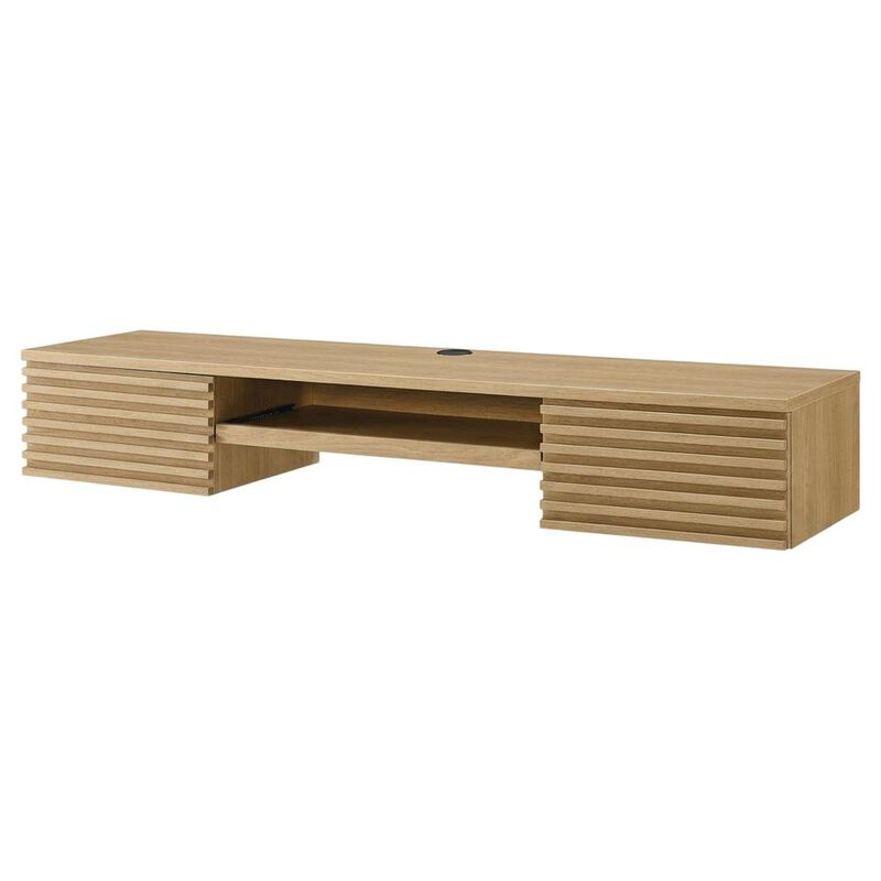 Wall Mount Wood Office Desk in Modern Design for Computer Workstations image number 0