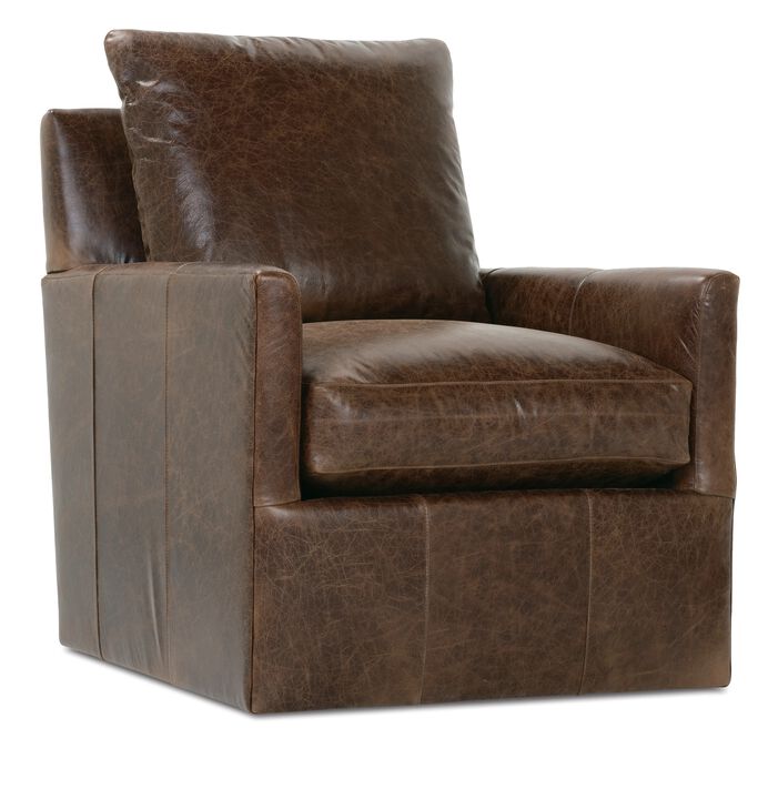 Lilah Leather Swivel Chair
