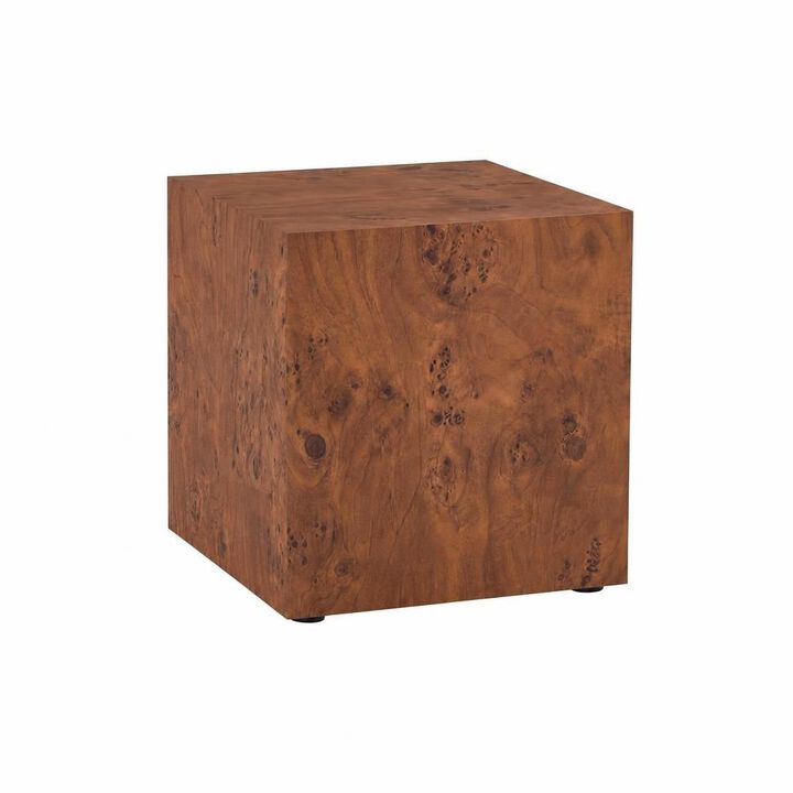 GOODSILO Minimalist Square Modern Coffee Table with Smooth Natural Wood Texture, Stylish Accent Center Table for Contemporary Living Spaces