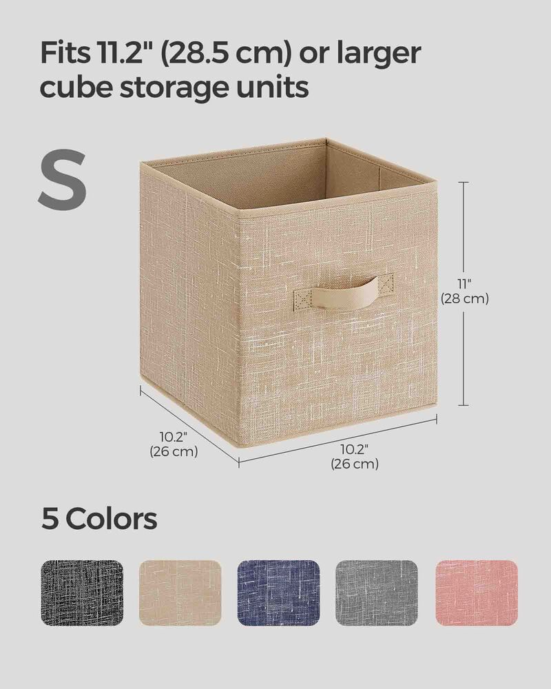 Set of 8 Storage Cubes for Versatile Organization and Stylish Home D&eacute;cor