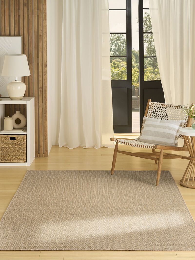 Tulum TLM02 Taupe 5'3" x 7' Rug