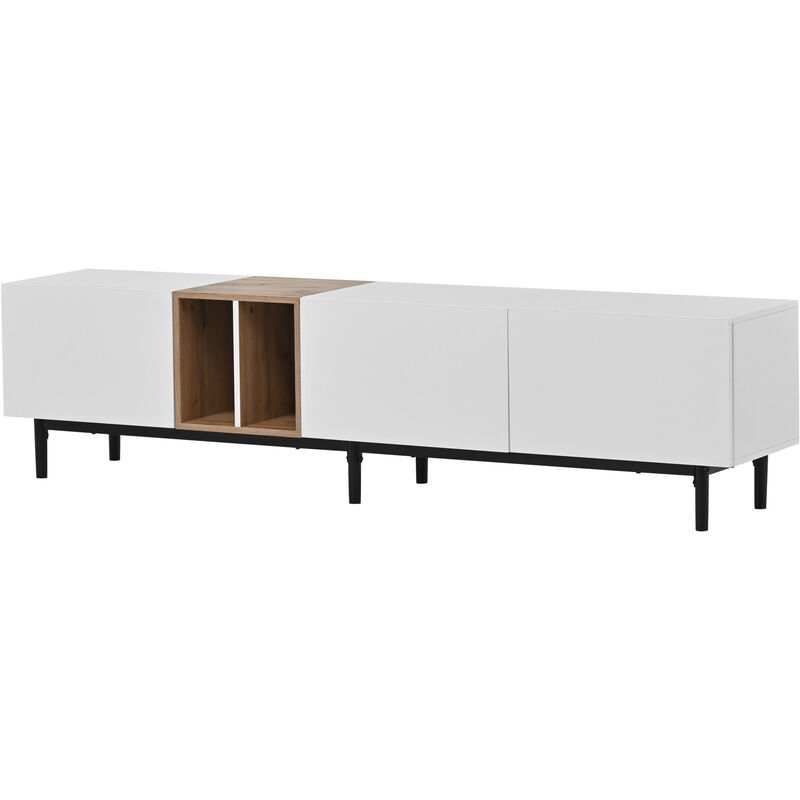 Merax Modern Storage Cabinet TV Stand with 3 Doors