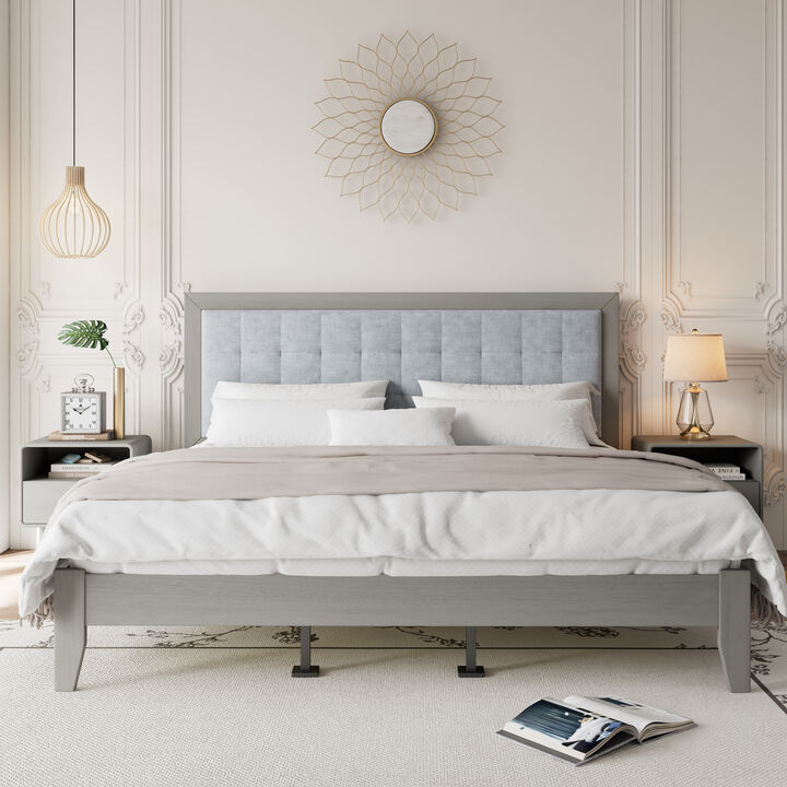 Lamor Solid Wood California King Bed