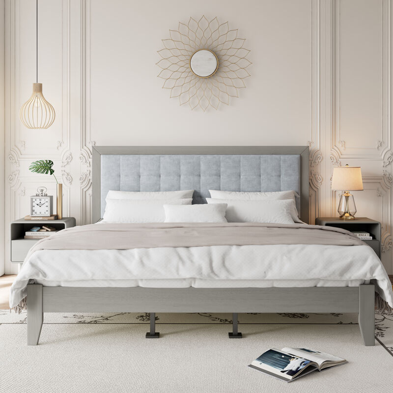 Lamor Solid Wood California King Bed image number 1
