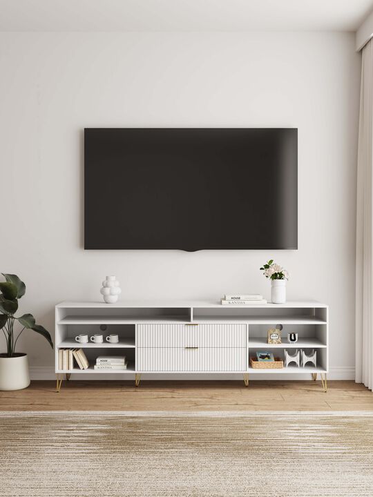 Dumbo Large TV Stand in White