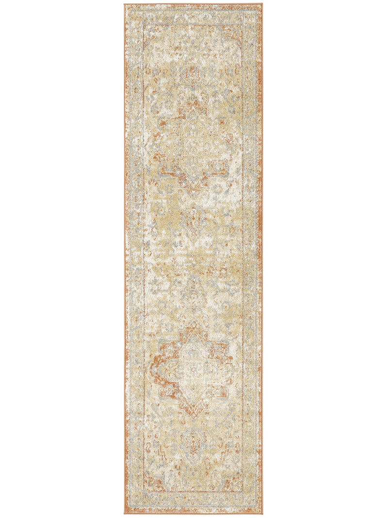 Nourison Essentials Persian NRE07 Beige/Rust 2' x 6' Rug