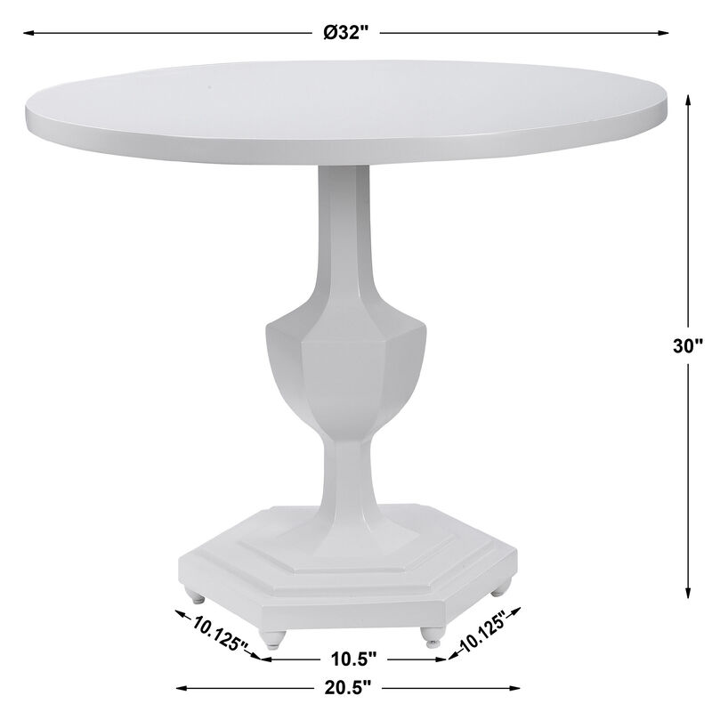 Kabarda White Foyer Table