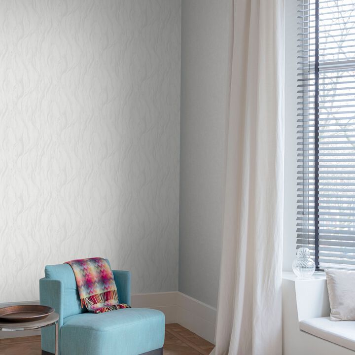 Very Marble Plain White Wallpaper VE1201