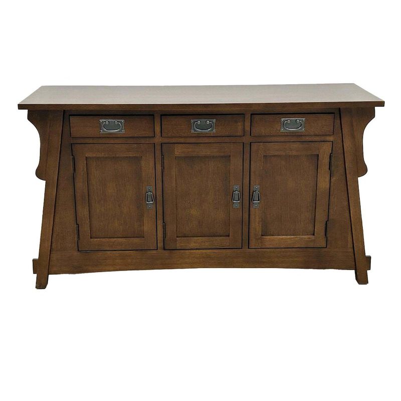 Crafters and Weavers Mission Oak Crofter Console Cabinet - Michael's Cherry - 55 - Walnut