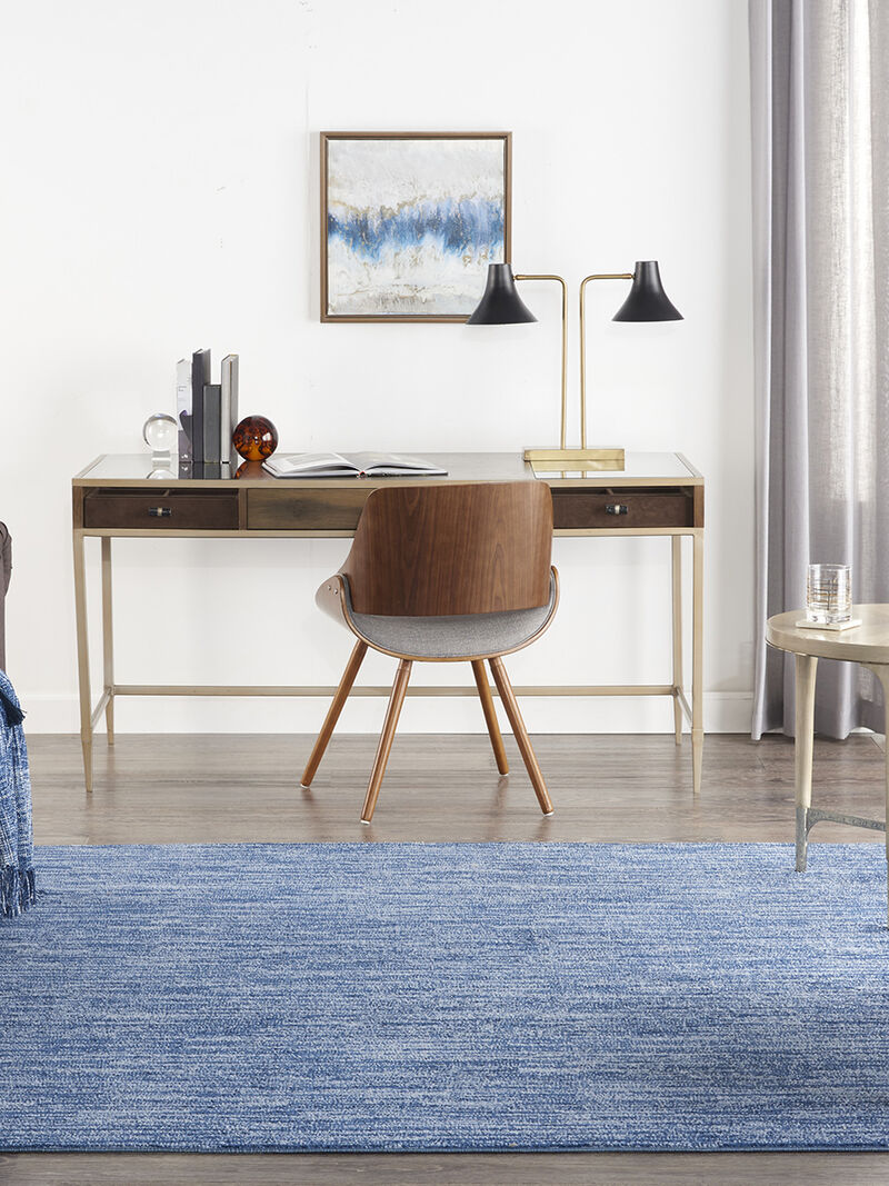 Nourison Essentials NRE01 Navy/Blue 7' x Square Rug image number 9