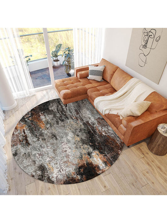 Boca BO10 Gray 8' Round Rug