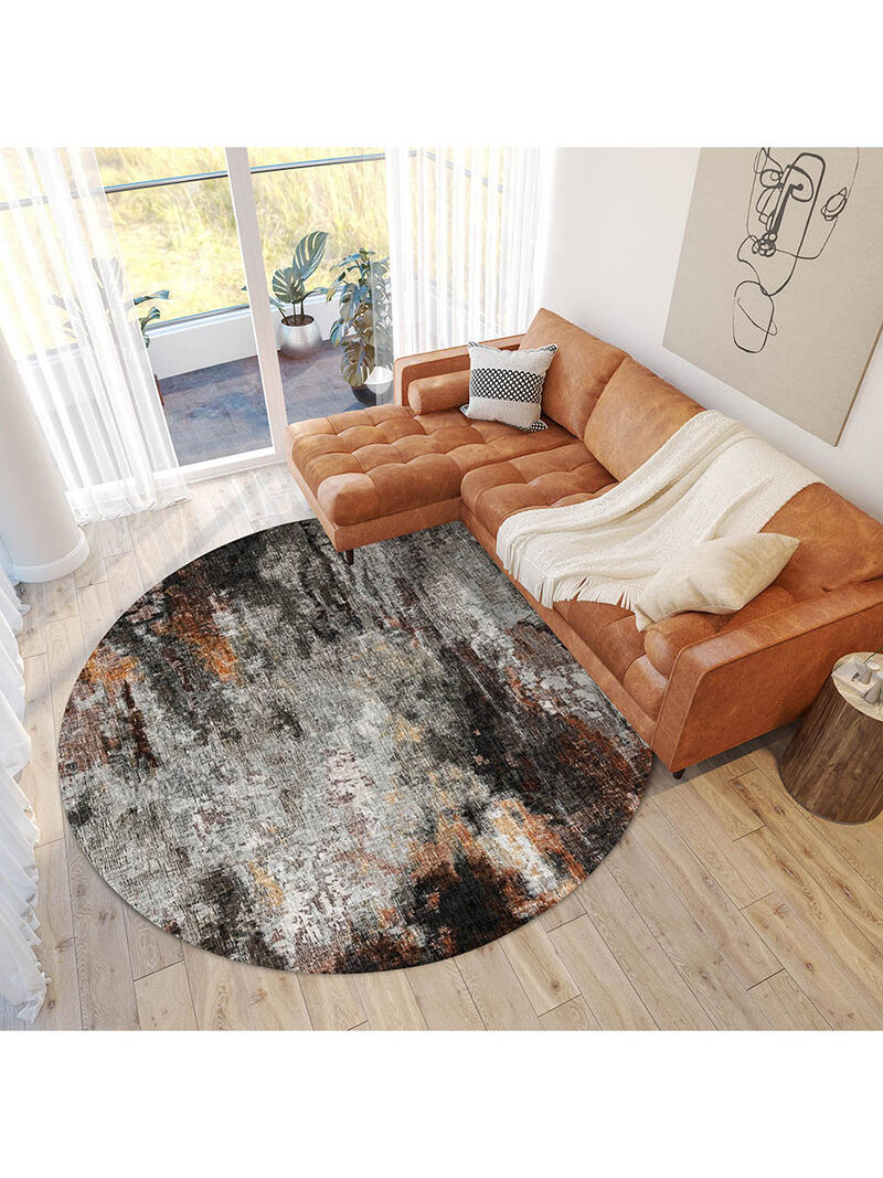 Boca BO10 Gray 8' Round Rug