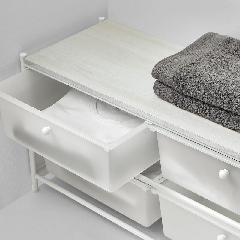 Suprima® Multipurpose Drawers with Shelf - Oak Top