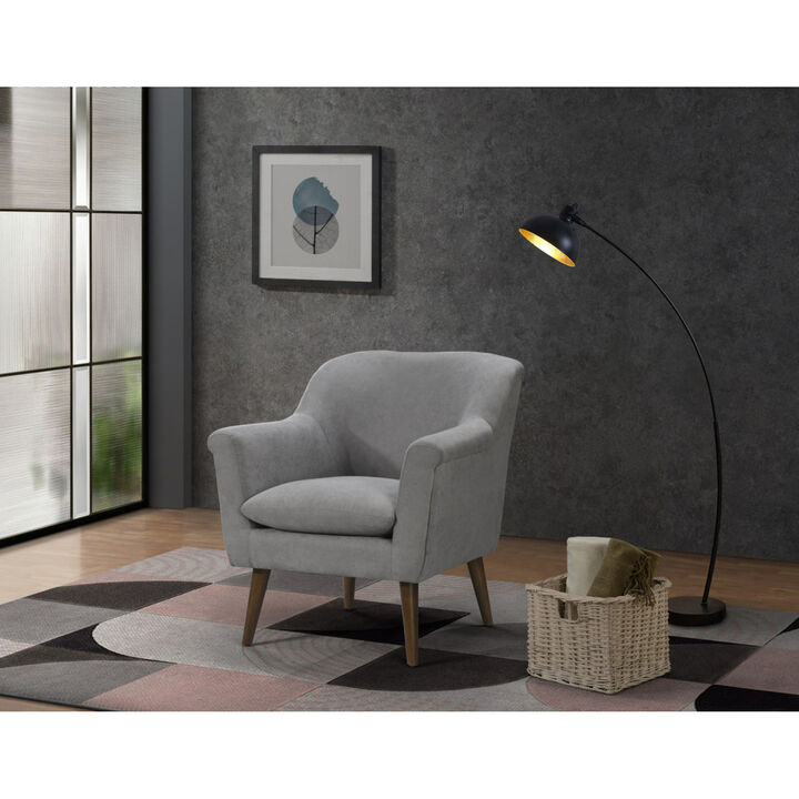 Streamdale Shelby Steel Woven Fabric Oversized Armchair